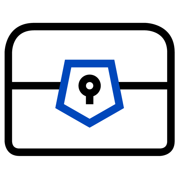 icon of a closed treasure chest
